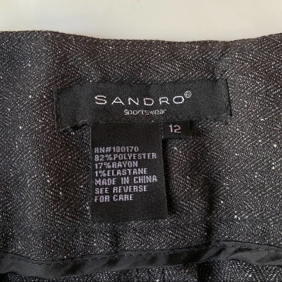 Sandro Sportswear Dark Gray Trousers Size 12 - Picture 4 of 5